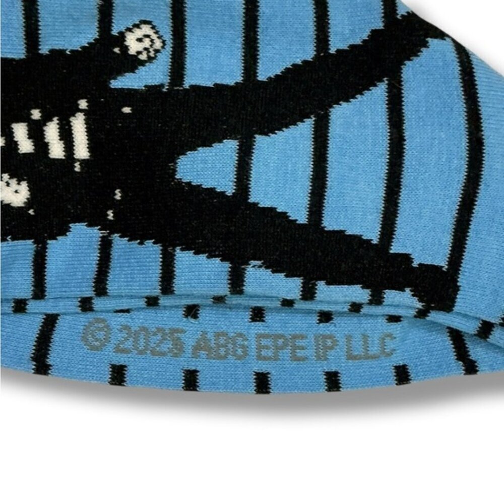 Elvis Presley Men’s Novelty Socks Blue Black Stripe Adult Unisex One Size NEW - Picture 7 of 15